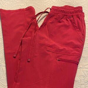 Scrubstar Women's Hot Pink Elastic-Waist Scrub Pants Sz XS